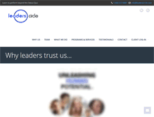 Tablet Screenshot of leaderscircle.com